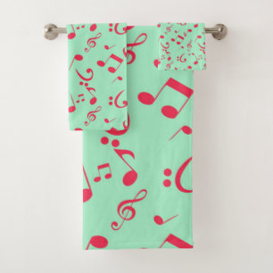 Muziekpatroon Bad Handdoek