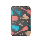 Muziekpatroon Badmat (Voorkant Verticaal)