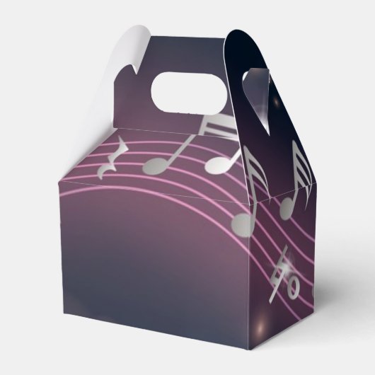 Muziekpatroon Bedankdoosjes (Voorkant Zijde)