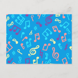 Muziekpatroon Briefkaart