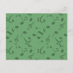 Muziekpatroon Briefkaart