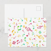 Muziekpatroon Briefkaart (Voorkant / Achterkant)