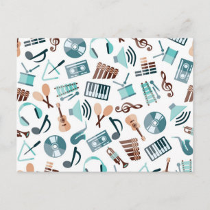 Muziekpatroon Briefkaart