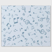 Muziekpatroon Cadeaupapier (Vlak)