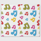 Muziekpatroon Cadeaupapier (Vlak)