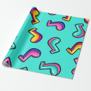 Muziekpatroon Cadeaupapier