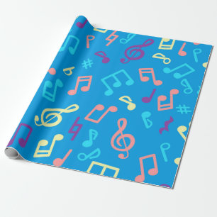 Muziekpatroon Cadeaupapier