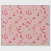 Muziekpatroon Cadeaupapier (Vlak)