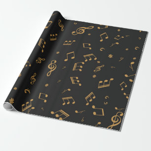 Muziekpatroon Cadeaupapier