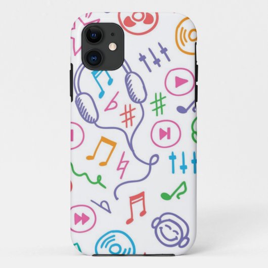 Muziekpatroon Case-Mate iPhone Case (Achterkant)