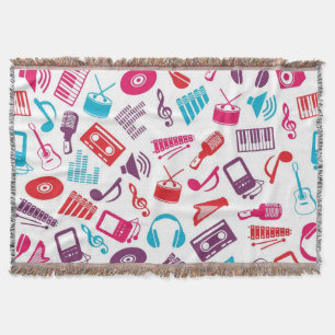 Muziekpatroon Deken