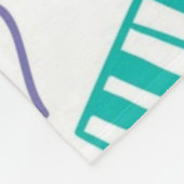 Muziekpatroon Fleece Deken (Hoek)