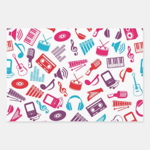 Muziekpatroon Inpakpapier Vel