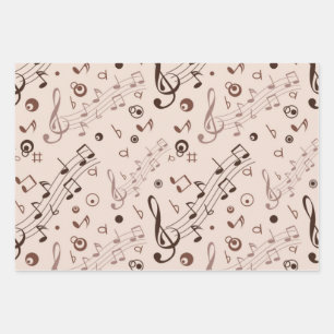 Muziekpatroon Inpakpapier Vel