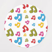 Muziekpatroon Labels (Design 2)