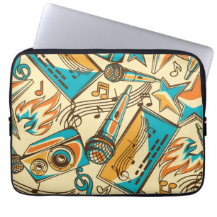 Muziekpatroon Laptop Sleeve