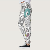 Muziekpatroon Leggings (Links)