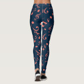 Muziekpatroon Leggings (Achterkant)