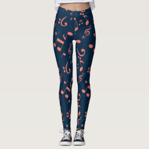Muziekpatroon Leggings