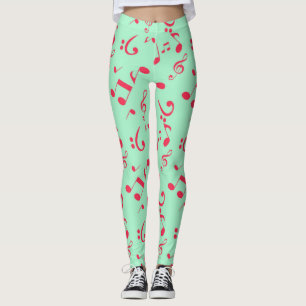 Muziekpatroon Leggings
