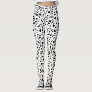 Muziekpatroon Leggings