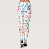Muziekpatroon Leggings (Achterkant)