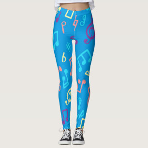 Muziekpatroon Leggings