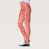 Muziekpatroon Leggings (Links)