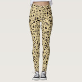 Muziekpatroon Leggings (Voorkant)