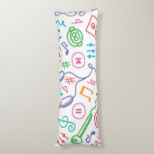 Muziekpatroon Lichaamskussen (Achterkant (Verticaal))