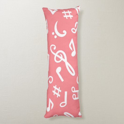 Muziekpatroon Lichaamskussen (Achterkant (Verticaal))