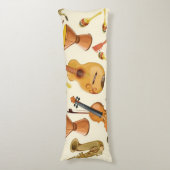 Muziekpatroon Lichaamskussen (Voorkant Verticaal)