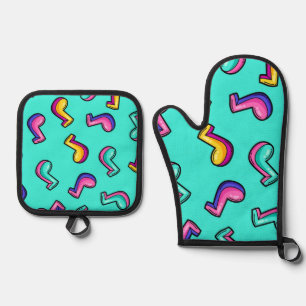 Muziekpatroon Ovenwant & Pannenlap Set