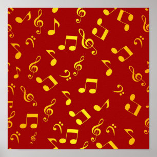 Muziekpatroon Poster