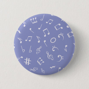 Muziekpatroon Ronde Button 5,7 Cm