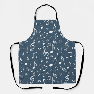 Muziekpatroon Schort