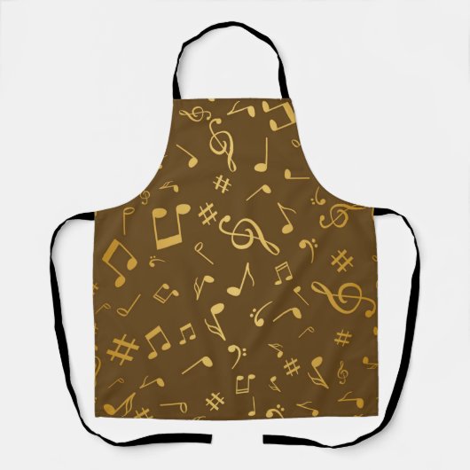 Muziekpatroon Schort (Voorkant)