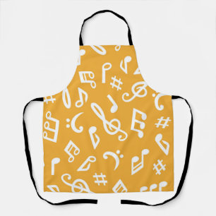 Muziekpatroon Schort