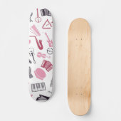 Muziekpatroon Skateboard (Voorkant)
