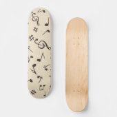 Muziekpatroon Skateboard (Voorkant)
