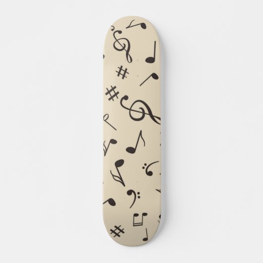 Muziekpatroon Skateboard (Voorkant)