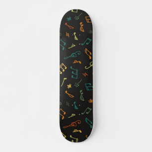 Muziekpatroon Skateboard