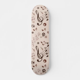 Muziekpatroon Skateboard