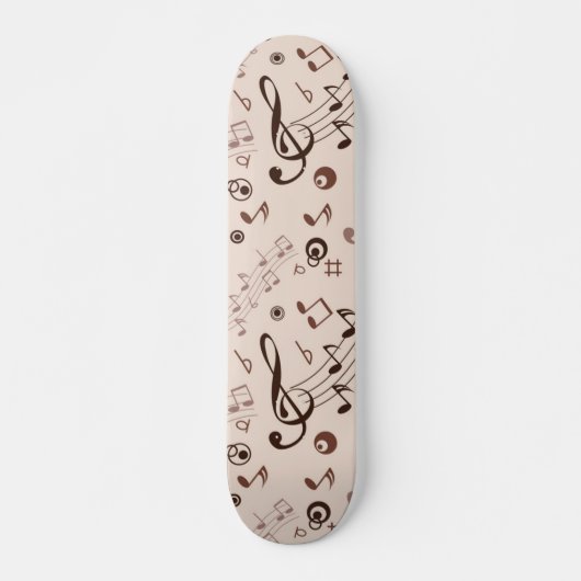 Muziekpatroon Skateboard (Voorkant)