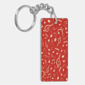 Muziekpatroon Sleutelhanger (Voorkant Links)