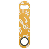 Muziekpatroon Speed Flessenopener (Voorkant)