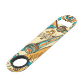 Muziekpatroon Speed Flessenopener (Achterkant Gekanteld)