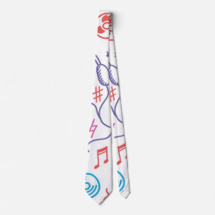 Muziekpatroon Stropdas