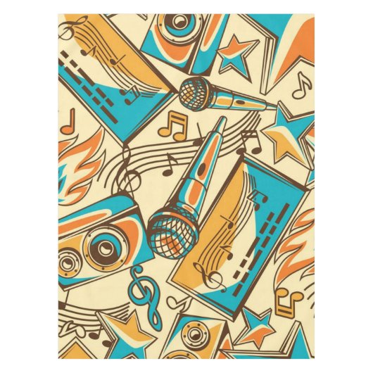 Muziekpatroon Tafelkleed (Voorkant)