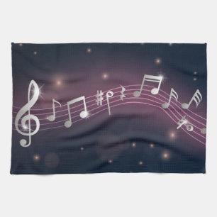 Muziekpatroon Theedoek